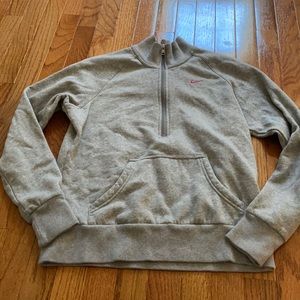 Nike grey quarter zip